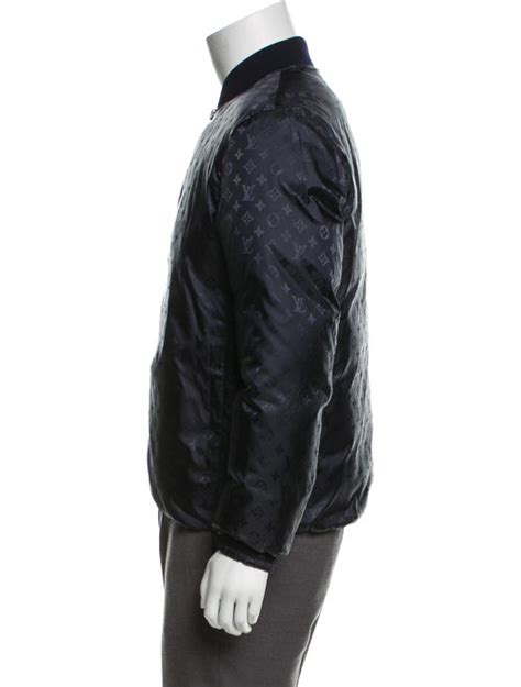 black louis vuitton bomber jacket|louis vuitton reversible jacket.